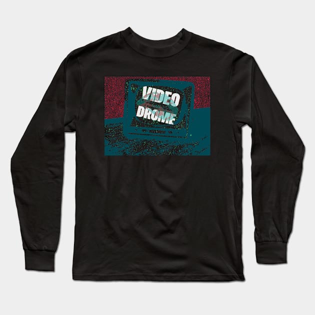 Videodrome Long Sleeve T-Shirt by CrawfordFlemingDesigns